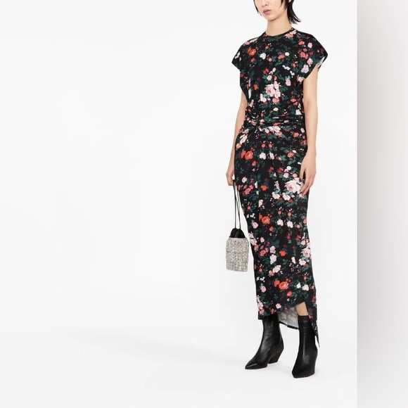 Paco Rabanne floral-print maxi dress